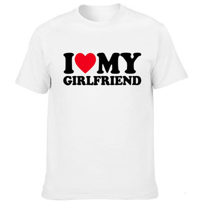 I Love My Girlfriend Men's Valentine's Day Funny T-shirt