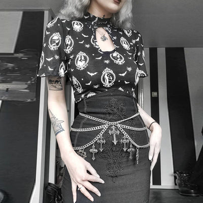 High Waist Bag Hip Denim Lace Skirt, Embroidery Dark Sexy Slim Pencil Skirt Women