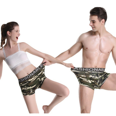 Camouflage Couple Panties Men And Women Boxer Shorts Sports