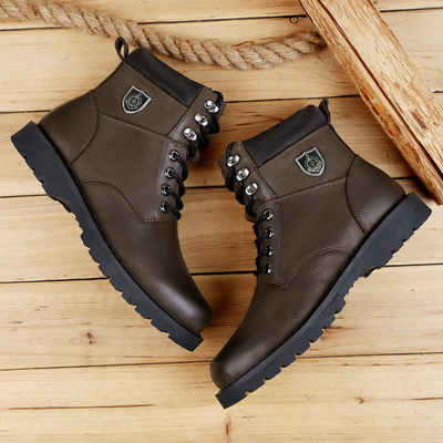 Men Top Quality Natural Leather Boots