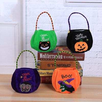 Halloween pumpkin tote bag