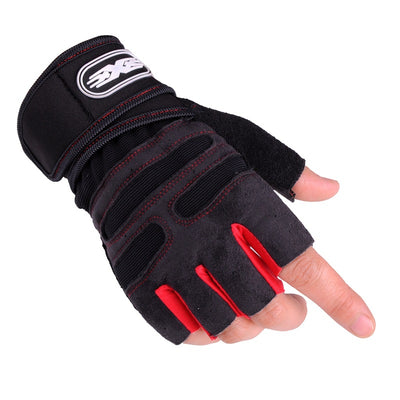 Wristband Fitness Half-finger Gloves For Men And Women Riding