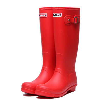 Fashionable high tube rain boots