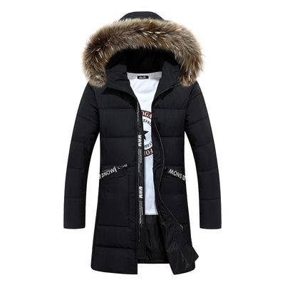 Men s Warm Overcoat Winter Coat Parka Hooded Jackets