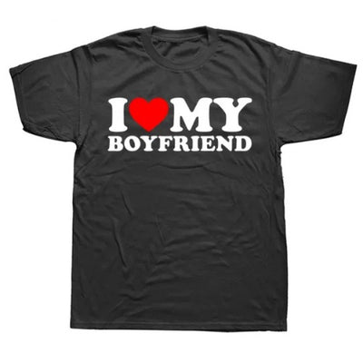 I Love My Girlfriend Men's Valentine's Day Funny T-shirt