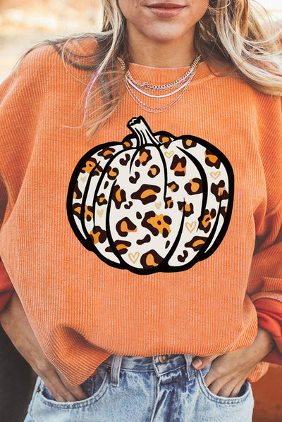 European And American New Halloween Pumpkin Head Sweater
