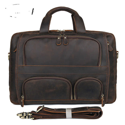 Top Qaulity Brand Briefcase Bag For Men Male Business Bag Vintage Designer