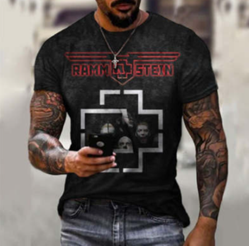 3D Printed T-shirt Short Sleeve Men