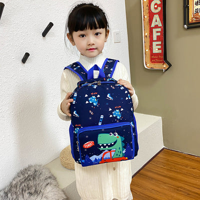 Children's Bag Cute Dinosaur Kindergarten Cartoon Print Male And Female Baby Backpack