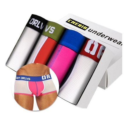 4Pc Boxershorts for Men Boxer Short Underwear Man Panties