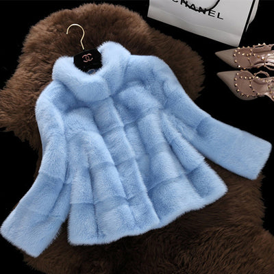 Winter New Fur  Mink Coat Collar Collar Fur Coat Female Fur