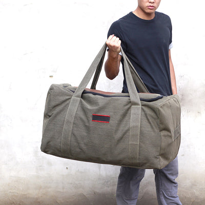 Large Capacity Canvas Hand Luggage Bag Travel Bag Men's Moving Big Bag