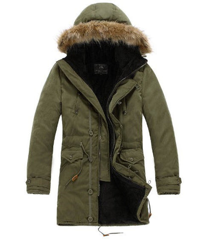 Men's Warm Overcoat Winter Coat Parka Cotton Jackets