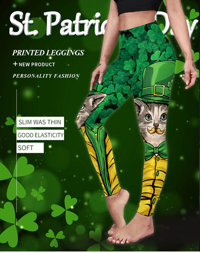 Saint Patrick's Day Clothing Digital Printed Leggings