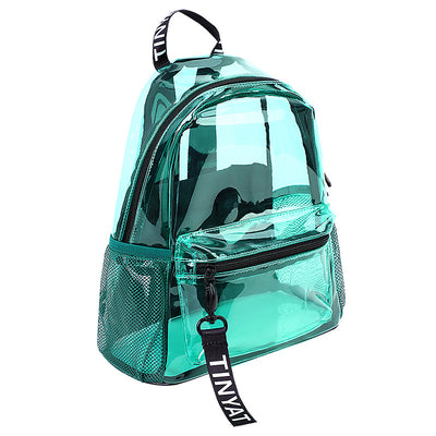 Transparent Backpack Women Fashion Water Repellent