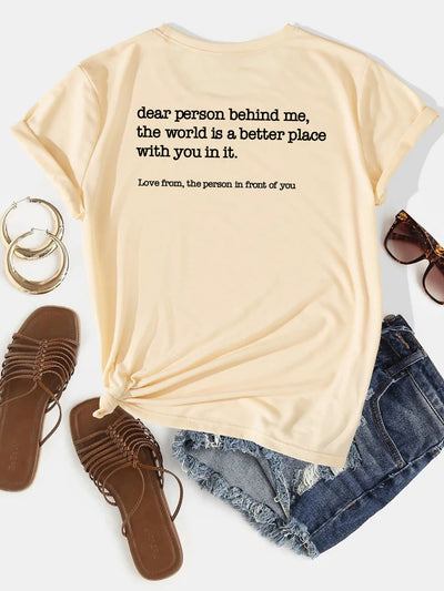 Women's Fashion Printed Short Sleeve T-shirt