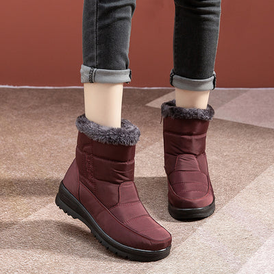Warm Snow Boots For Women Winter Shoes Waterproof Ankle Boots With Plush