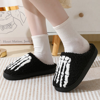 Halloween Ghost Hand Cartoon Thermal Cotton Slippers