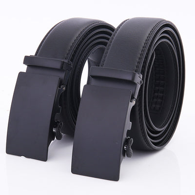 Business Automatic Buckle Leather Belt Men