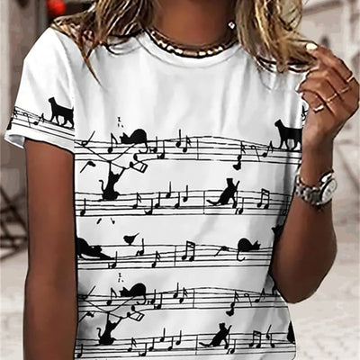 Women's Printed Personalized Printed Short Sleeves