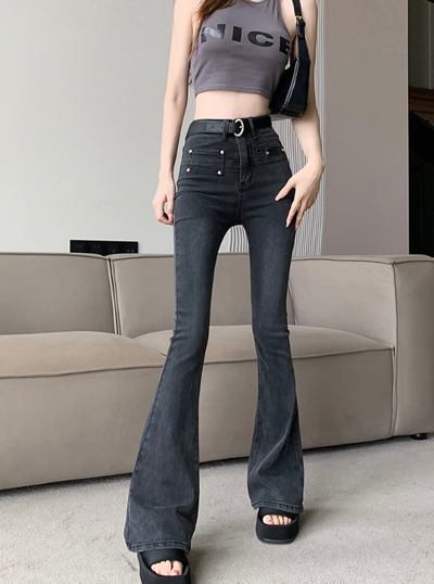 X250 Jeans high waist niche fashionable  pants