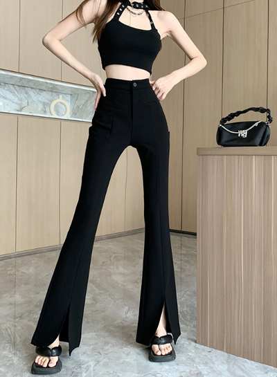 X587 pants women's spring and summer high waist thin casual pants