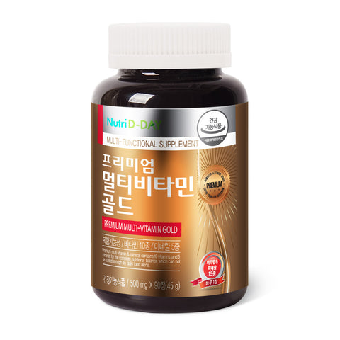 Nutri D Day Premium Multi-Vitamin Gold, 90 เม็ด, 1ea